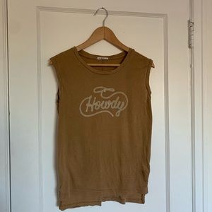 The Bee & The Fox “Howdy” cotton sleeveless tank